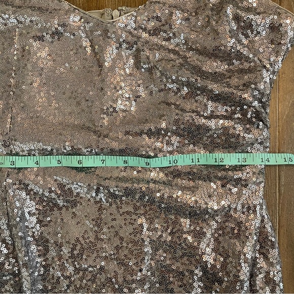 Lulus All Over Sequence Mini Dress Asymmetrical Bodycon Sparkly Women’s M - Picture 5 of 9